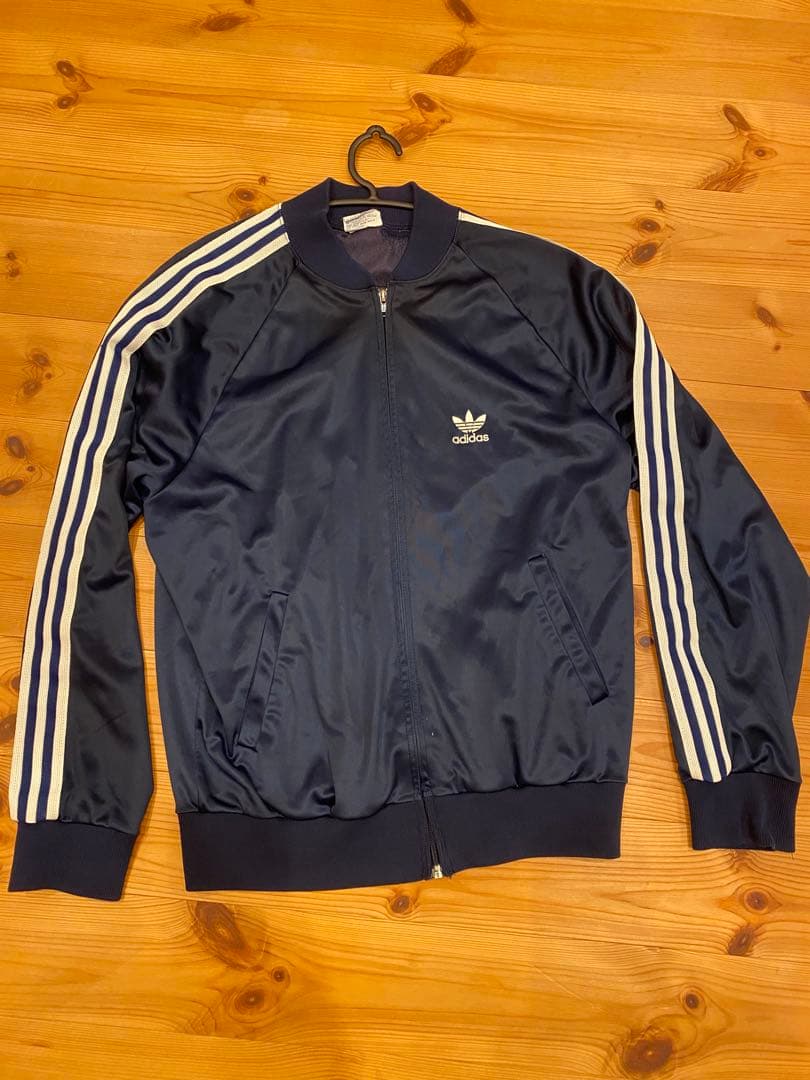 adidas ネイビー 80's ビンテージ　ジャージ