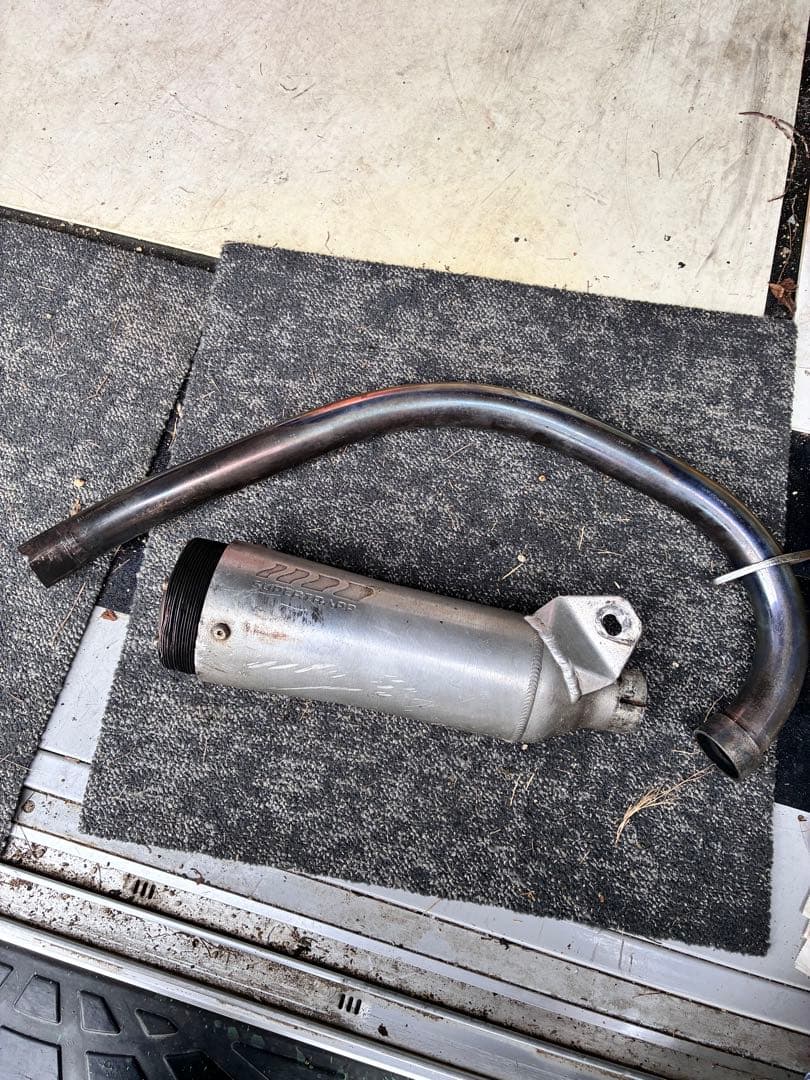 tw200 SUPERTRAPP マフラー アルミ製