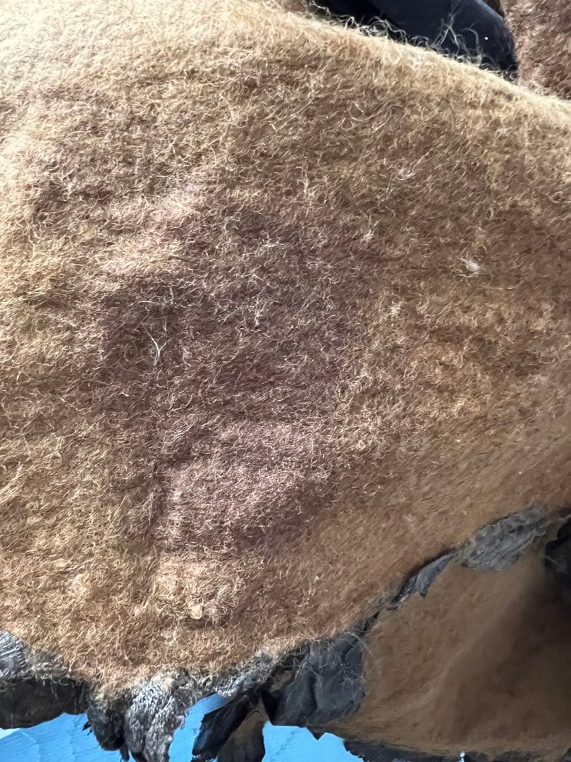 ☑️【ケープコート】一点物/茶/おしゃれポンチョ/ジャケットフリー/ヴィンテージ秋