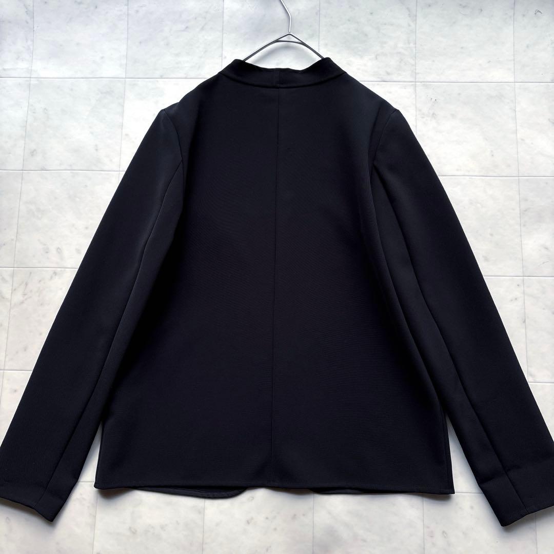 ソージュ 美品 ストレッチファインライトジャケット 黒 ブラック 羽織 Lサイズ