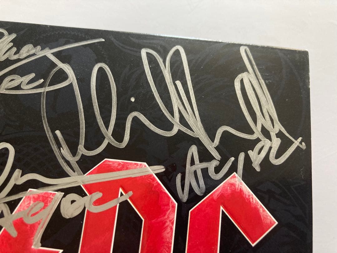 レア　acdc 直筆　サイン　ac/dc アンガスヤング　ハードロック