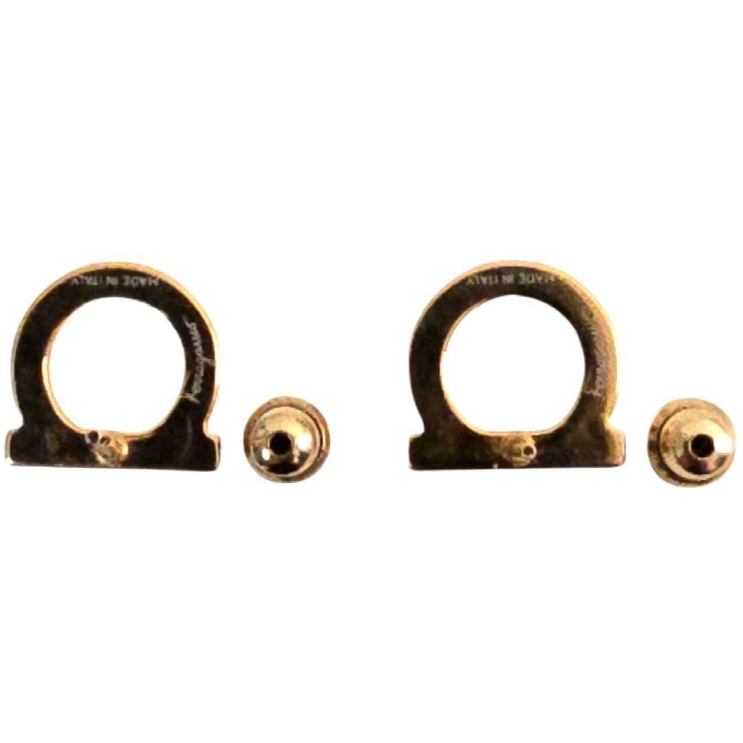 サルヴァトーレフェラガモ ピアス ガンチーニ ラインストーン スタッズ 保存袋付