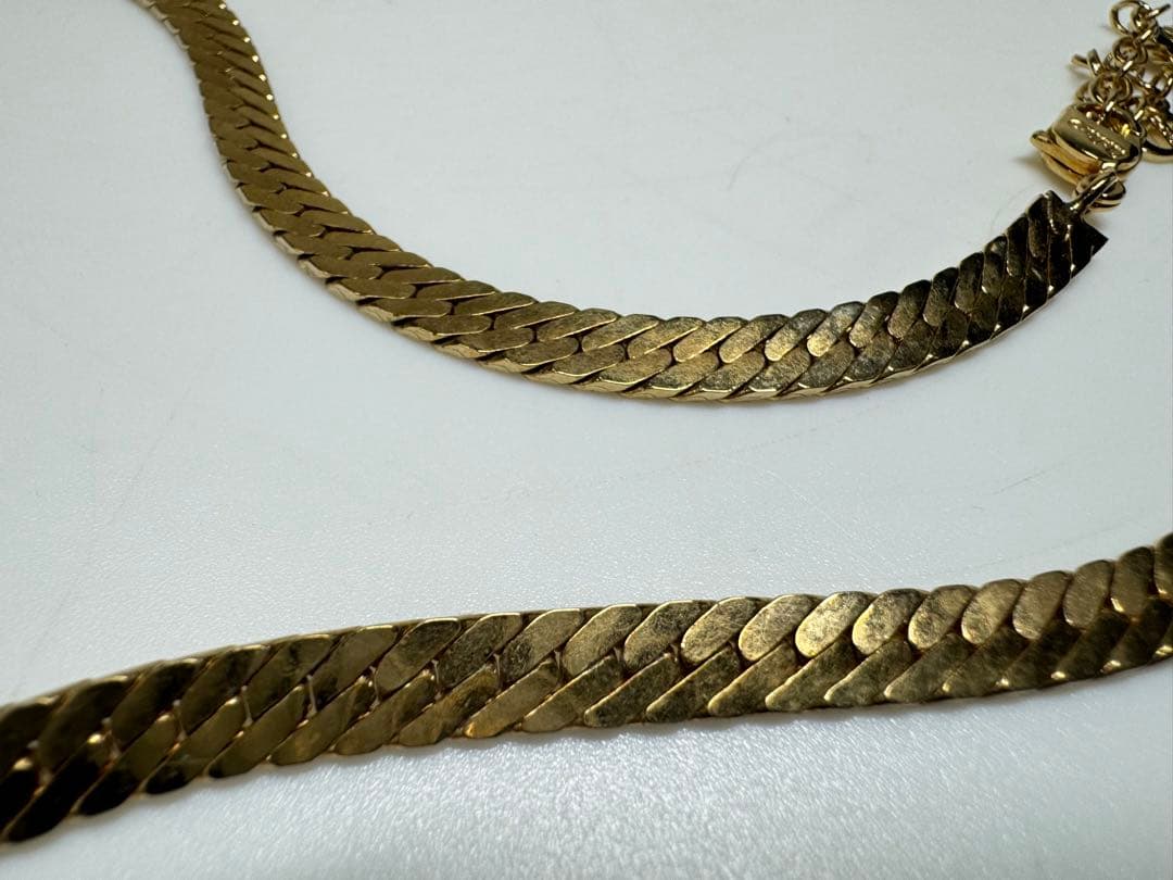 Christian Dior ネックレス ネックレス ラインストーン ゴールド