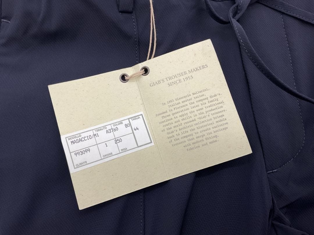 新品 giab's ARCHIVIO マサッチョ ストレッチスラックスパンツ44