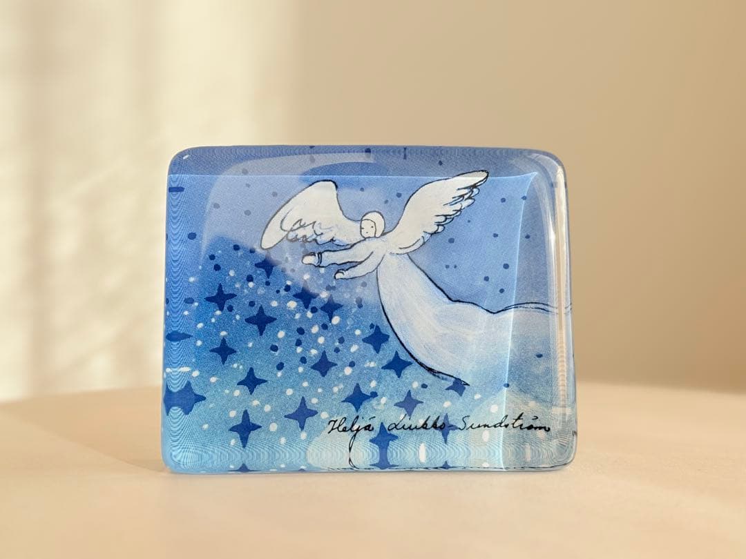 美品 天使 ガラスカード In Star Rain 箱付き ヘルヤ アラビア