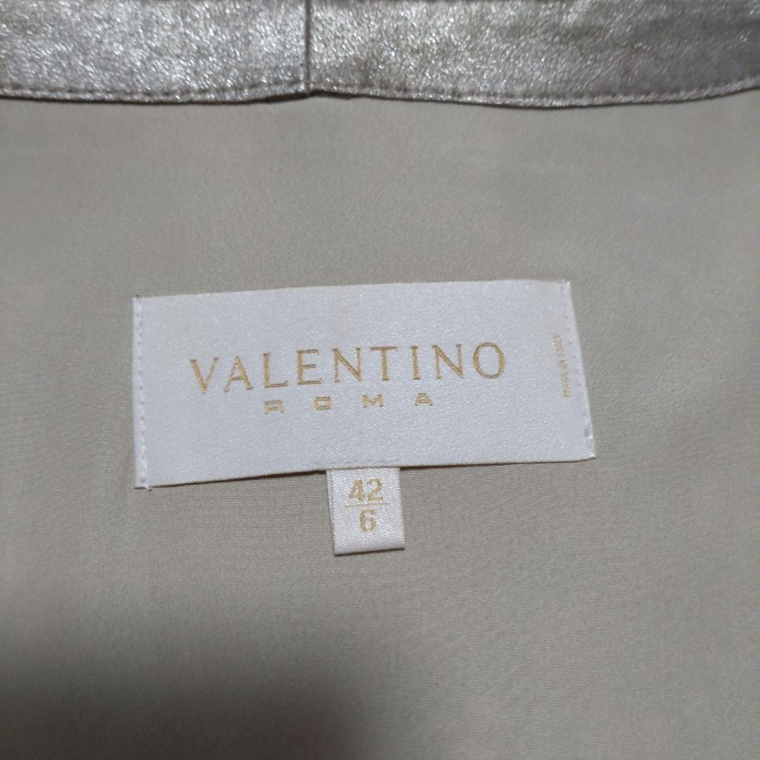 ヴァレンティノ　ゴートレザーレースジャケット