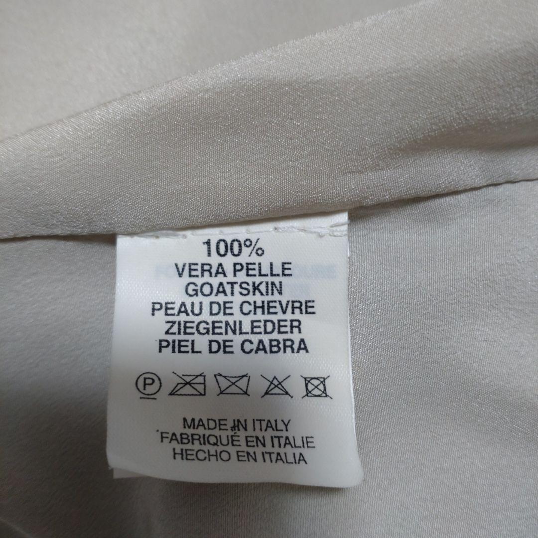 ヴァレンティノ　ゴートレザーレースジャケット