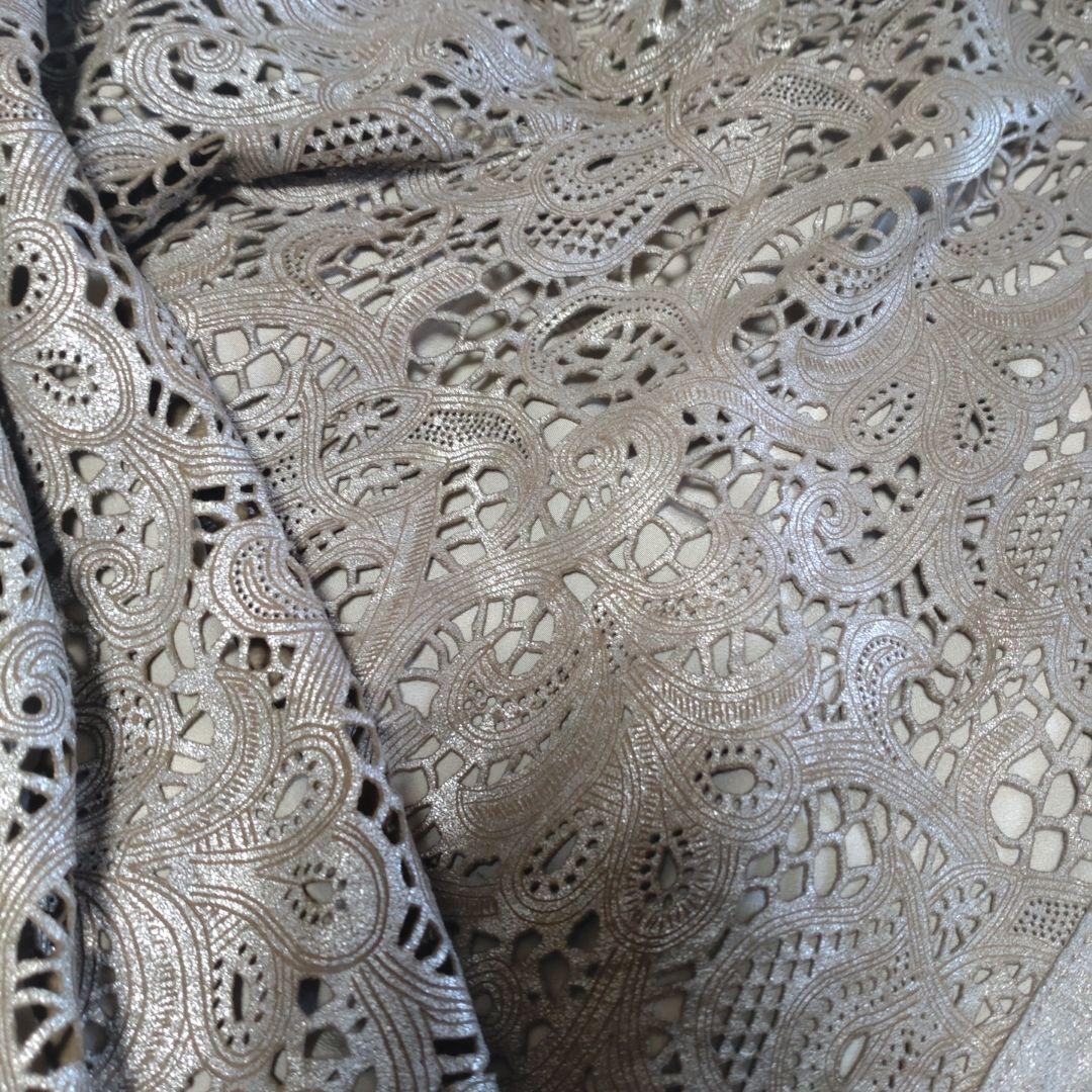 ヴァレンティノ　ゴートレザーレースジャケット