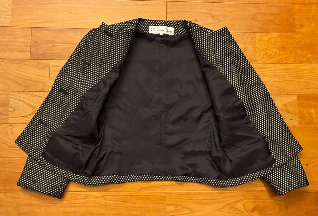 Christian Dior　クリスチャンディオール　ノーカラージャケット　L
