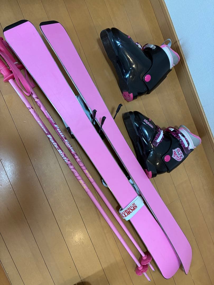 美品 子供用スキーセット板106、靴20.0cm 身長100〜120cm用