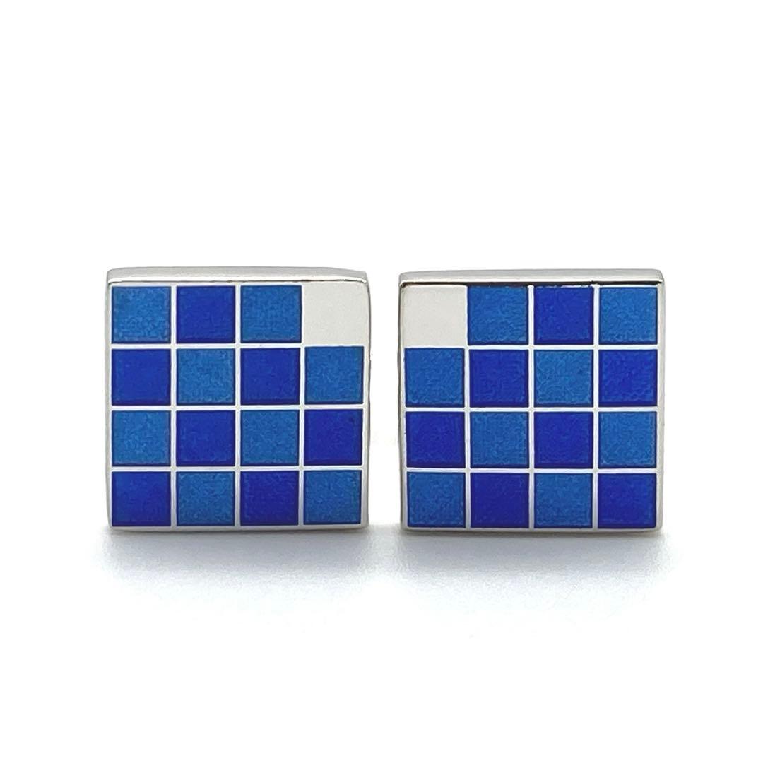 ルイヴィトン ブトン ドゥ マンシェット ダミエ16 カフス SV925