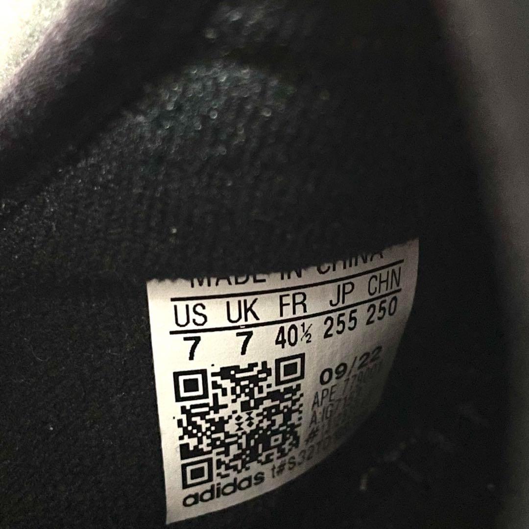 新品未使用 adidas パフィレッタ 25.5cm ブラック 黒 モコモコ