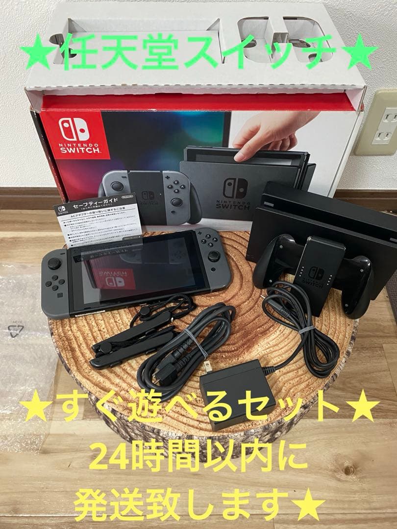 Nintendo Switch ニンテンドースイッチ本体　グレー ①