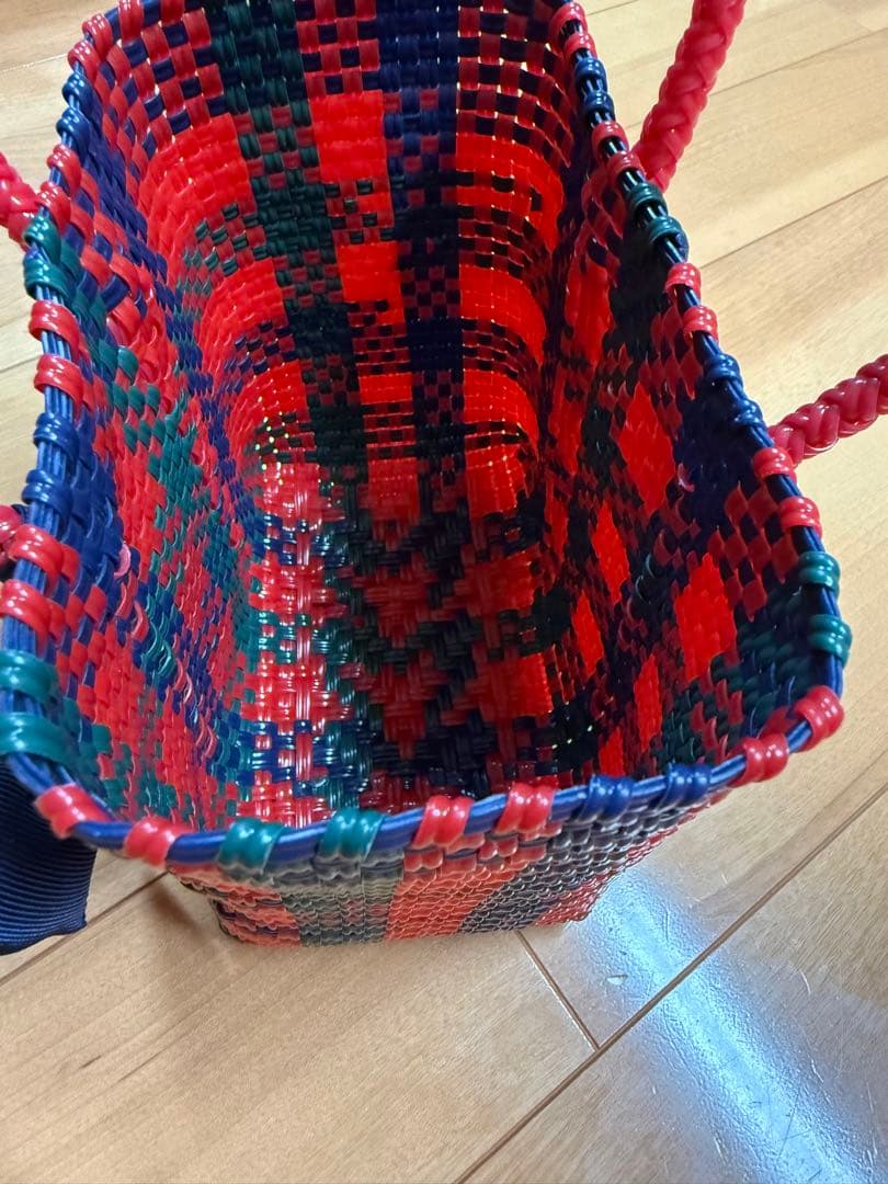 ファミリア カゴバッグ　かごバッグ　メルカドバッグ ミニサイズ