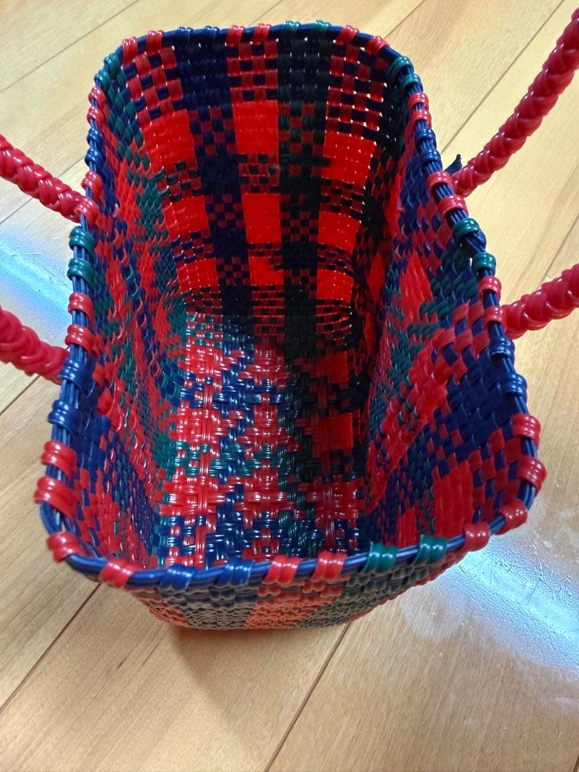 ファミリア カゴバッグ　かごバッグ　メルカドバッグ ミニサイズ