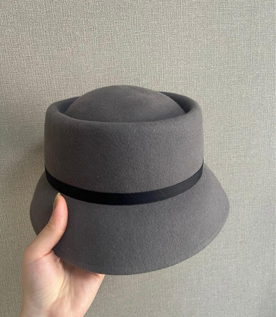 CA4LA CASABLANCA カサブランカ ウール ハット グレー