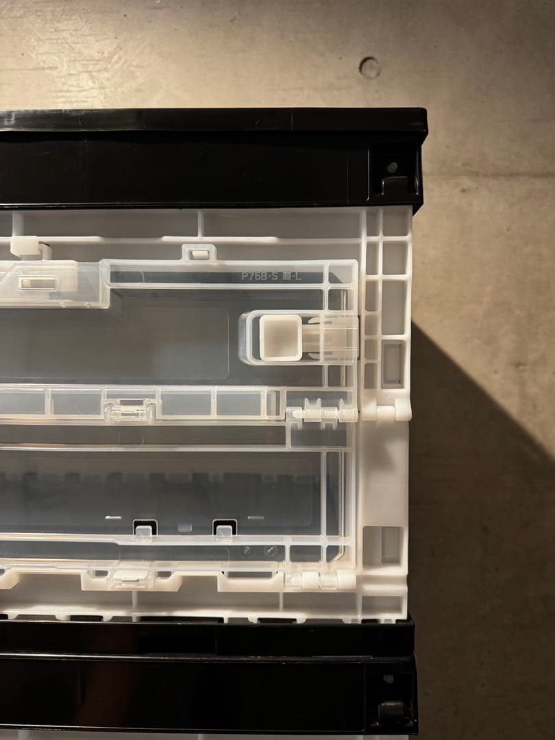 透明プラスチック 5段収納ボックス コンテナ　オリコン5段×3 15個