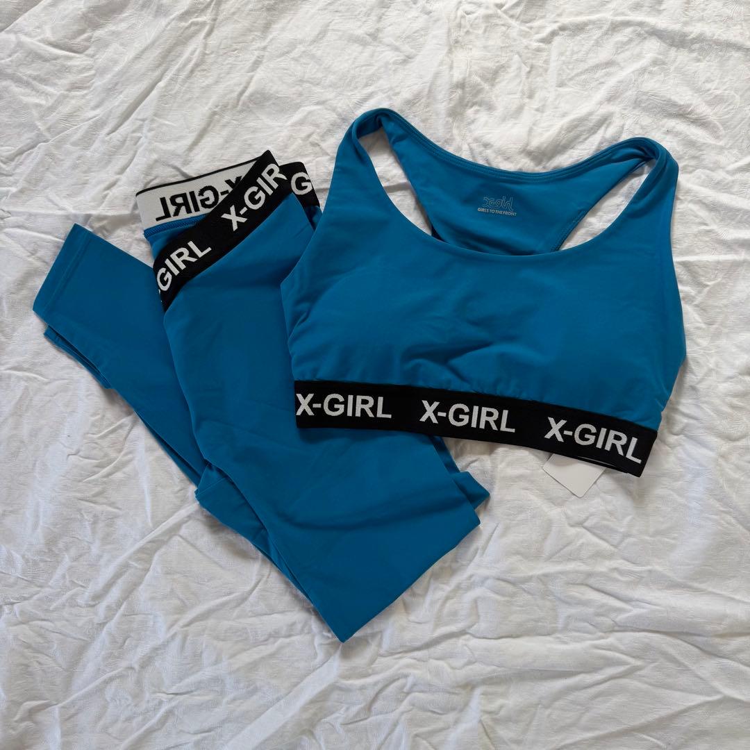 X-GIRL スポーツウェア上下セット/青