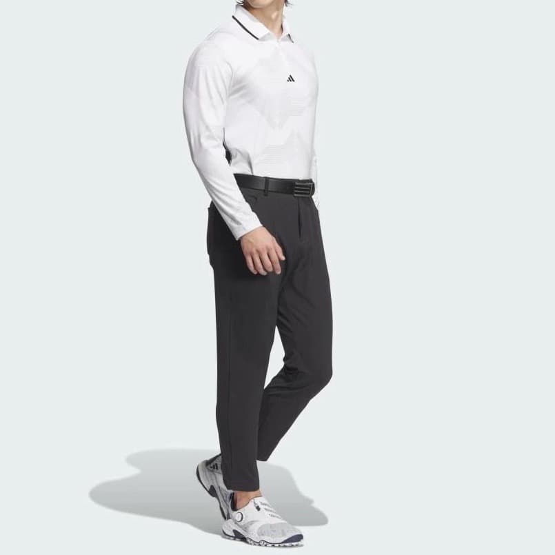 【82】秋冬 定価17,600円 アディダス ゴルフ 防風 アンクルパンツ 黒