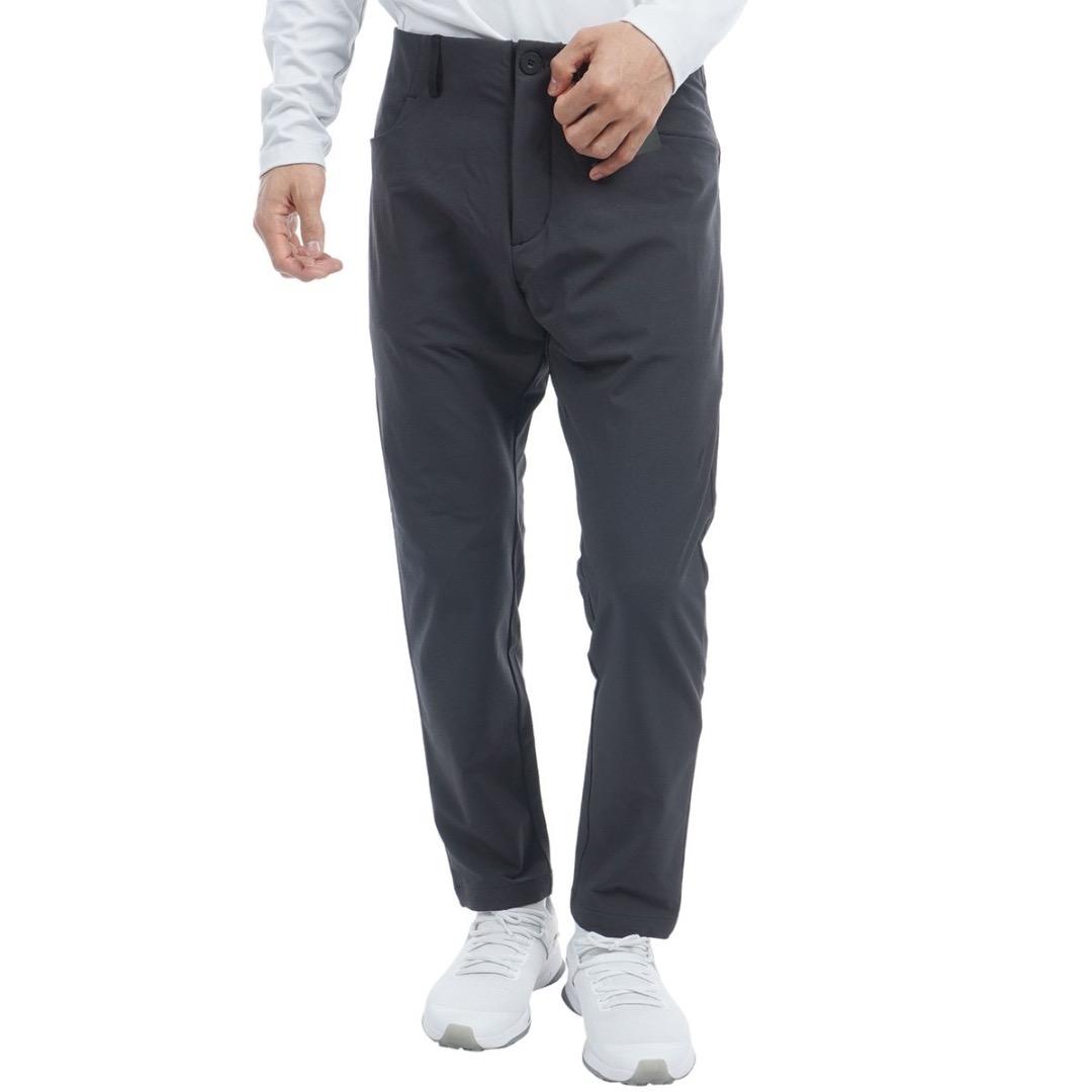 【82】秋冬 定価17,600円 アディダス ゴルフ 防風 アンクルパンツ 黒