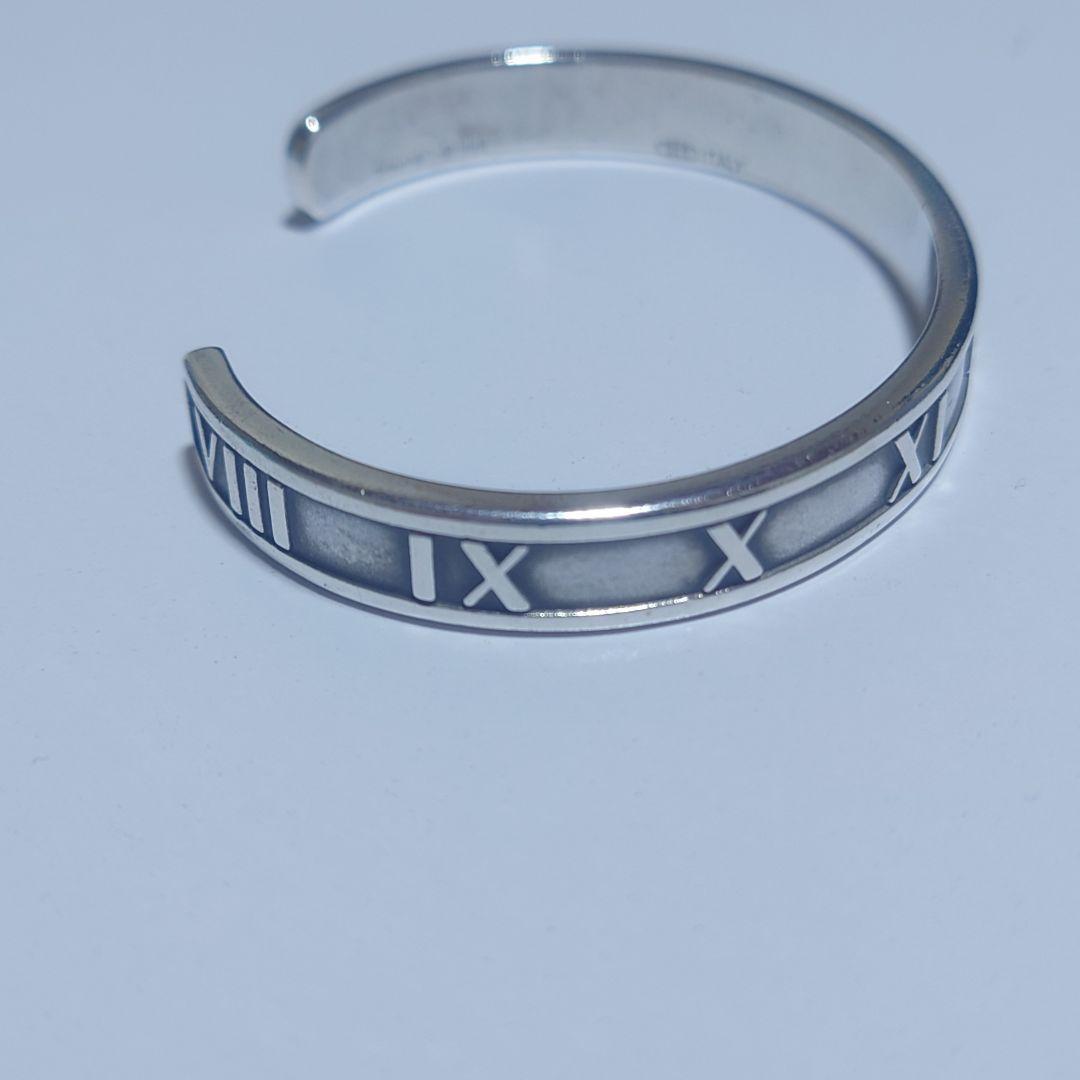 極美品 ティファニー バングル Atlas アトラス 15.5号 シルバー925