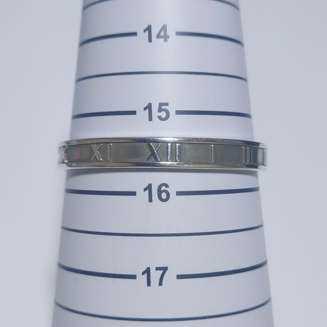 極美品 ティファニー バングル Atlas アトラス 15.5号 シルバー925