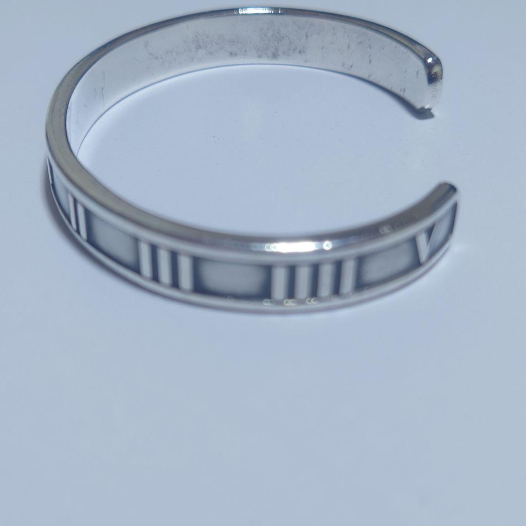 極美品 ティファニー バングル Atlas アトラス 15.5号 シルバー925