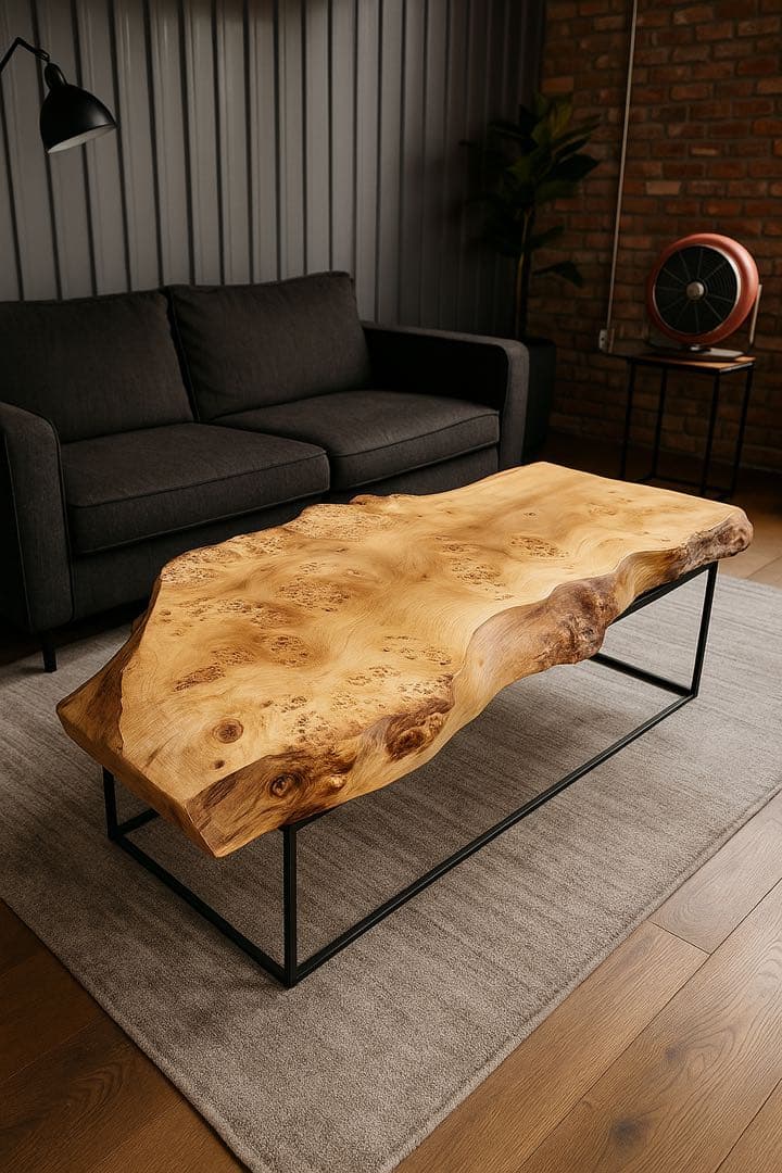 【早い者勝ち！SALE！】ポプラ　一枚板テーブル　店舗什器　アイアン脚