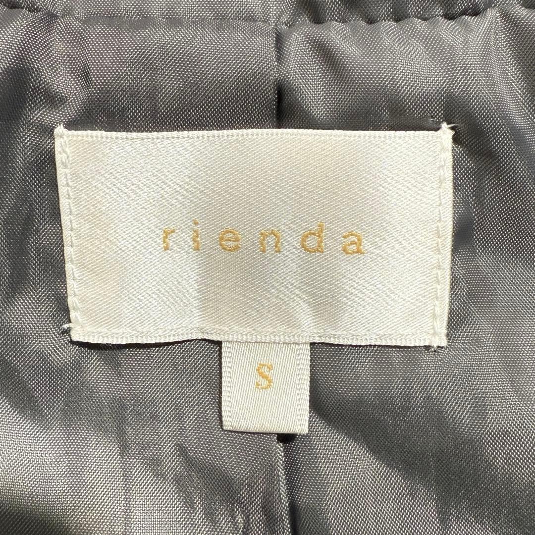 rienda ウールMIXフードポンチョコート　フード　秋冬　グレー