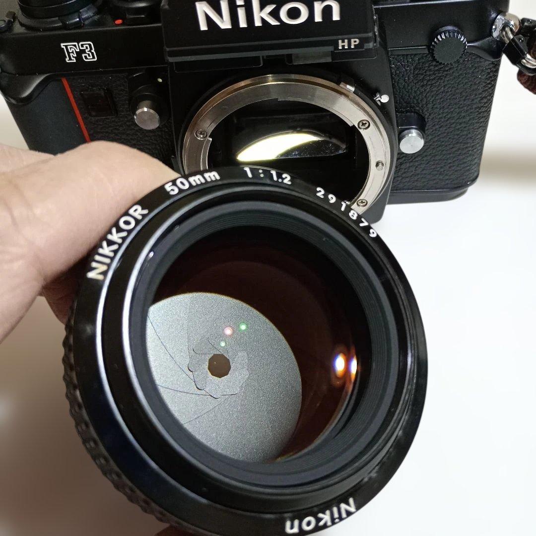 【美品】Nikon F3 HP一眼レフカメラ Nikkor 50mm f1.2