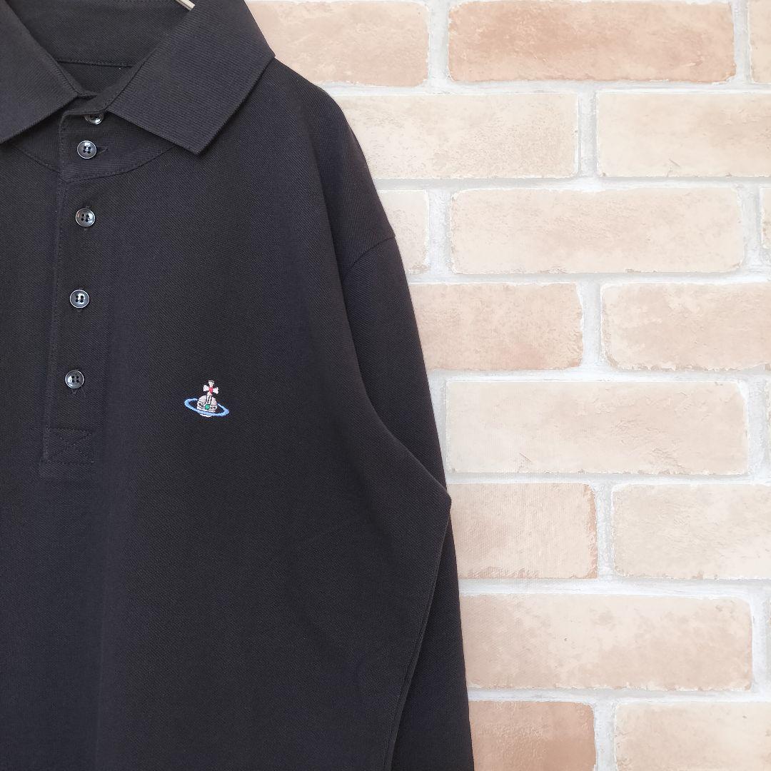 【極美品】ヴィヴィアンウエストウッド 長袖ポロシャツ トルコ製 カラーオーブ刺繍