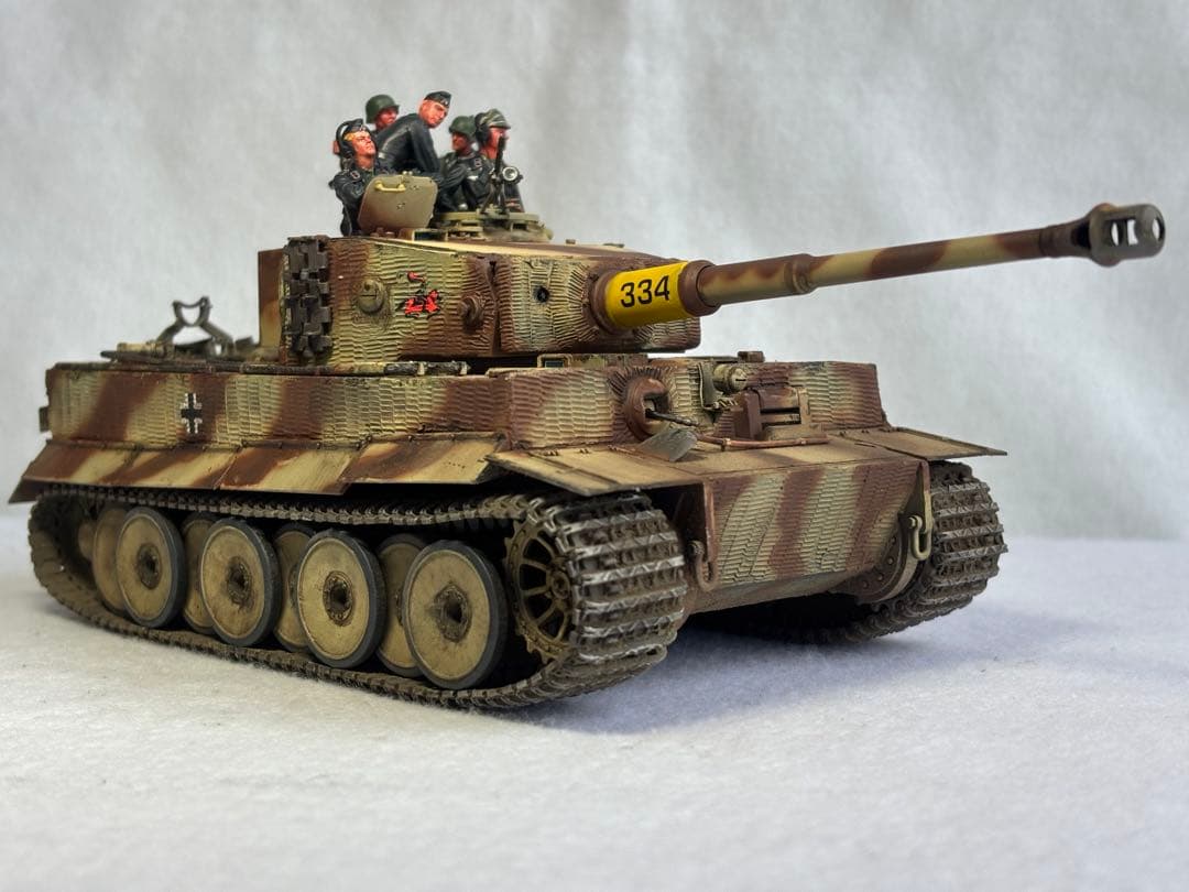 1／３５ドイツ陸軍タイガー1重戦車プラモデル完成品