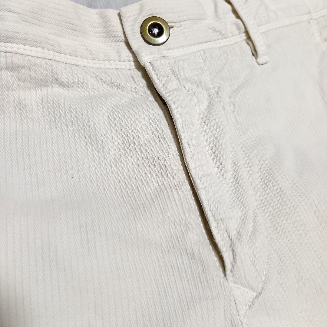 INCOTEX スラックス 100型 W29 ガーメントダイ アイボリー