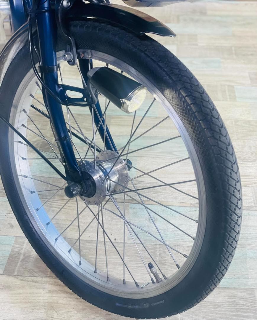 ネイビー 大容量 パナソニック 子供乗せ電動アシスト自転車 H3204