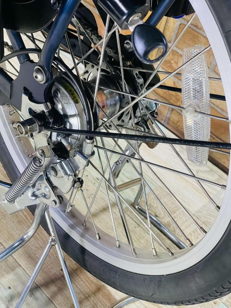 ネイビー 大容量 パナソニック 子供乗せ電動アシスト自転車 H3204