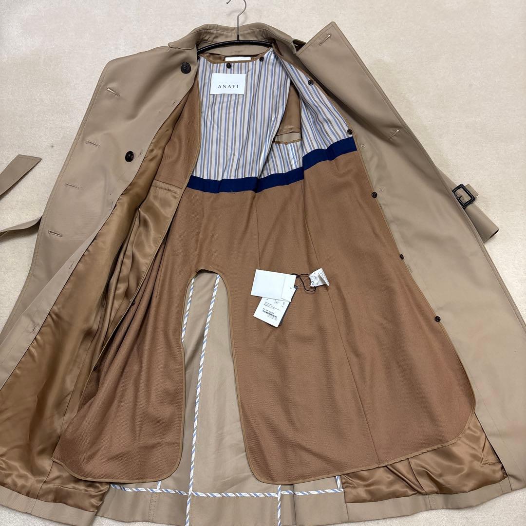 新品タグ付き✨税抜価格6.２万円　 アナイ ロングトレンチコート ライナー付き