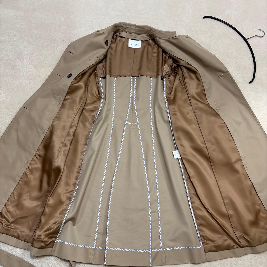 新品タグ付き✨税抜価格6.２万円　 アナイ ロングトレンチコート ライナー付き