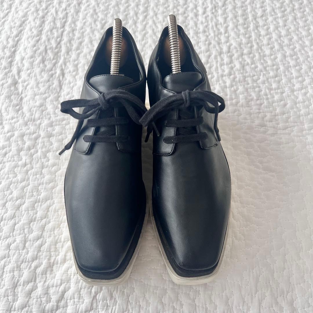 現行 ステラマッカートニー エリス スニーカー 35 ブラック ラインスト