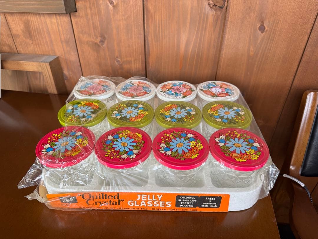 Ball JELLY GLASSES ボールジャー ガラスキャニスター12個