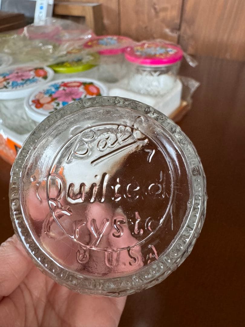 Ball JELLY GLASSES ボールジャー ガラスキャニスター12個