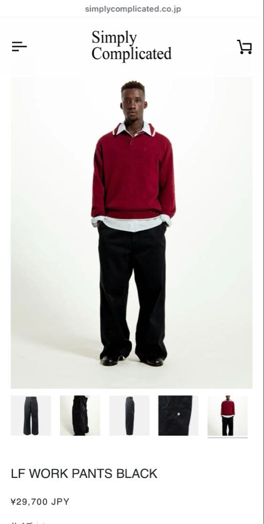 パンツ LF WORK PANTS BLACK