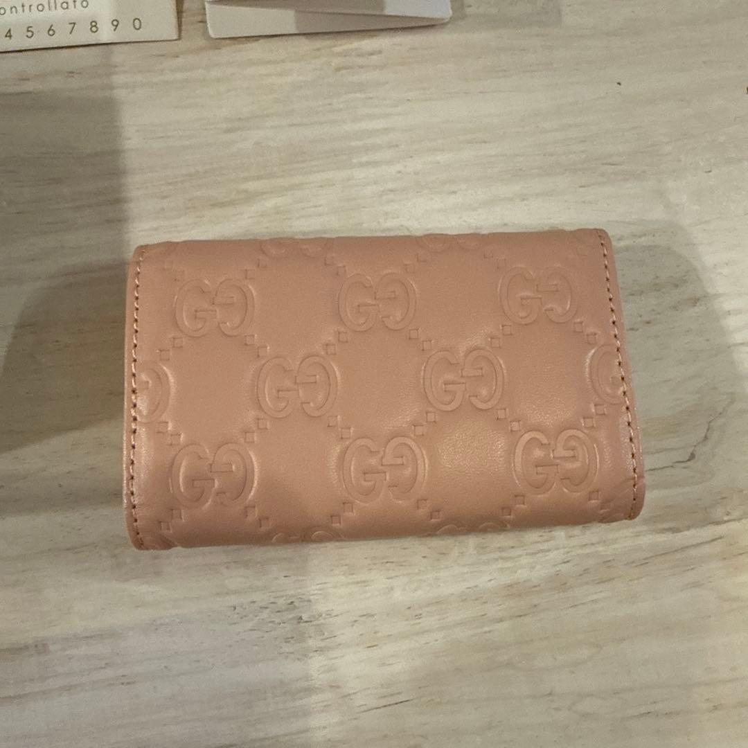 【新品未使用】GUCCI 6連キーケース　ピンク