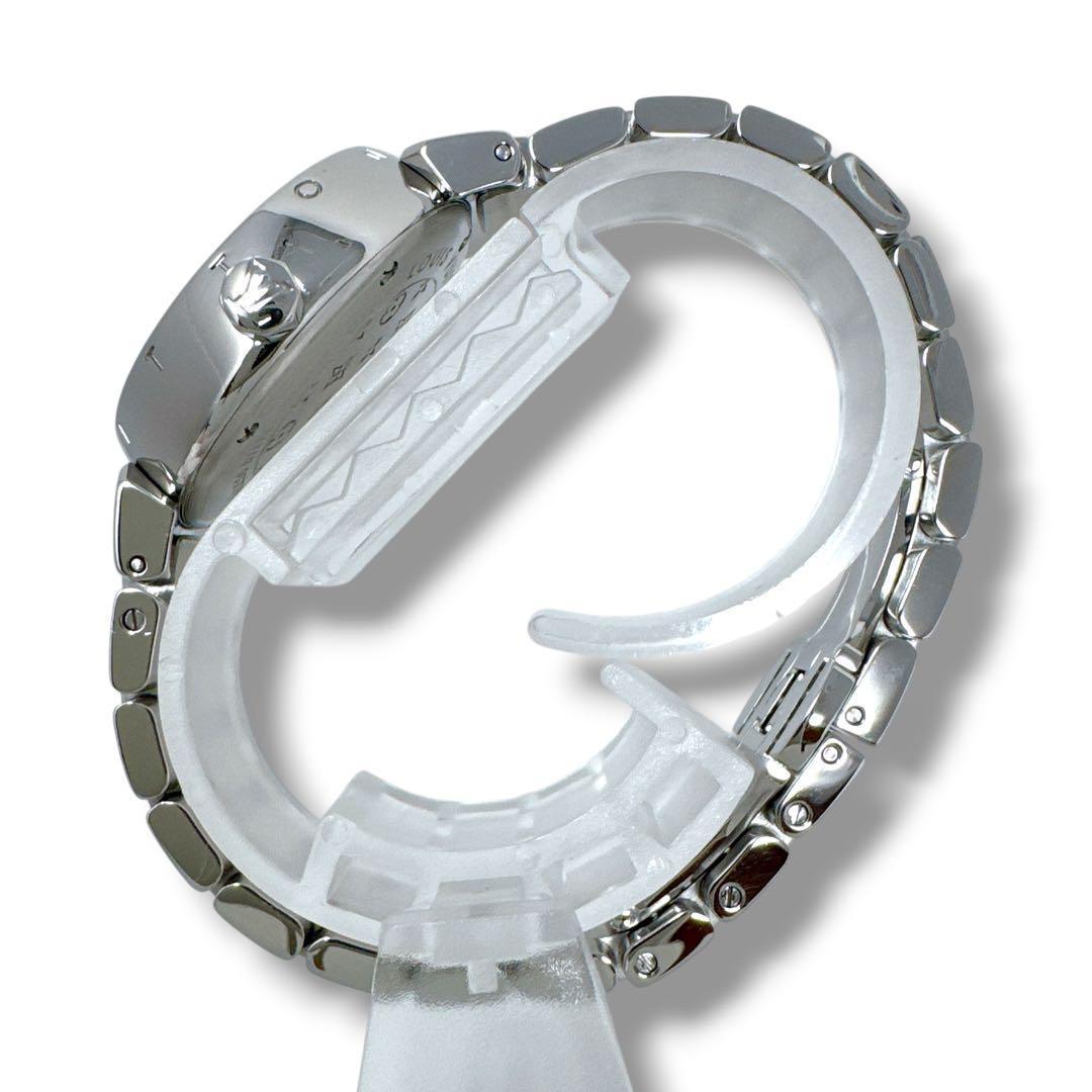 ルイヴィトン タンブール Q121K デイト レディース 腕時計 ブランド 美品