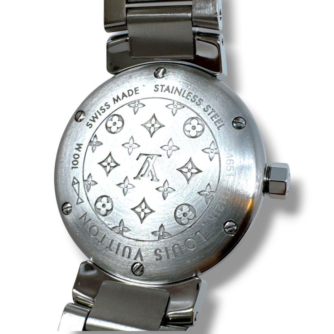 ルイヴィトン タンブール Q121K デイト レディース 腕時計 ブランド 美品