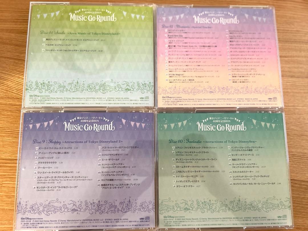 東京ディズニーリゾート 40周年記念BOX 『Music-Go-Round』