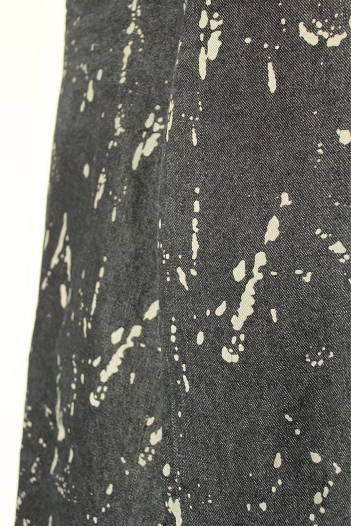 希少 サンローラン 美品 総柄 フレアデニムパンツ YSL メンズブランド古着L