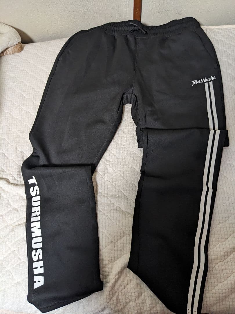 TSURIMUSHA フィッシングスーツ 上下セット ブラック4L