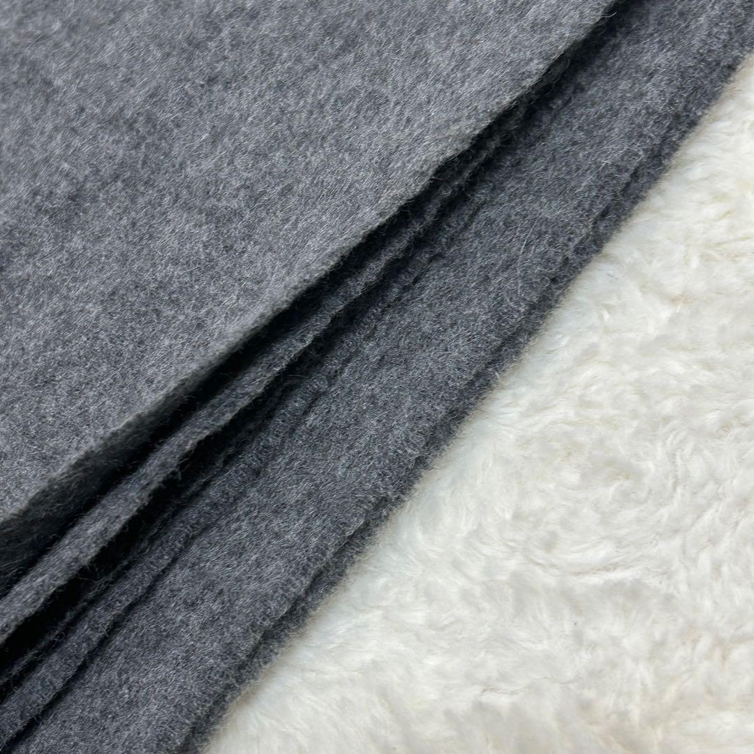 【極美品】ジョンストンズオブエルガン カシミヤ100% 大判ストール グレー