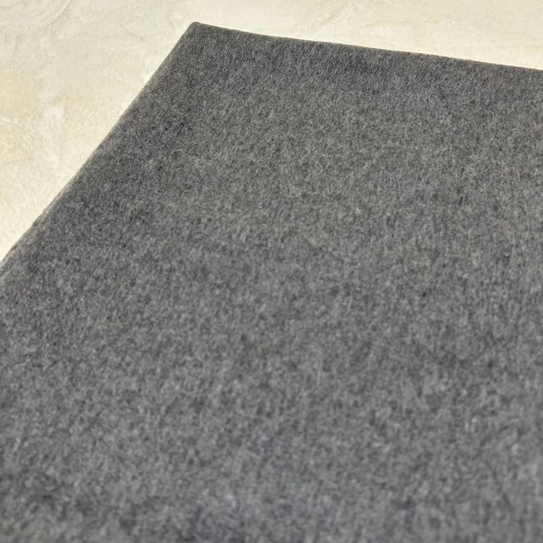 【極美品】ジョンストンズオブエルガン カシミヤ100% 大判ストール グレー