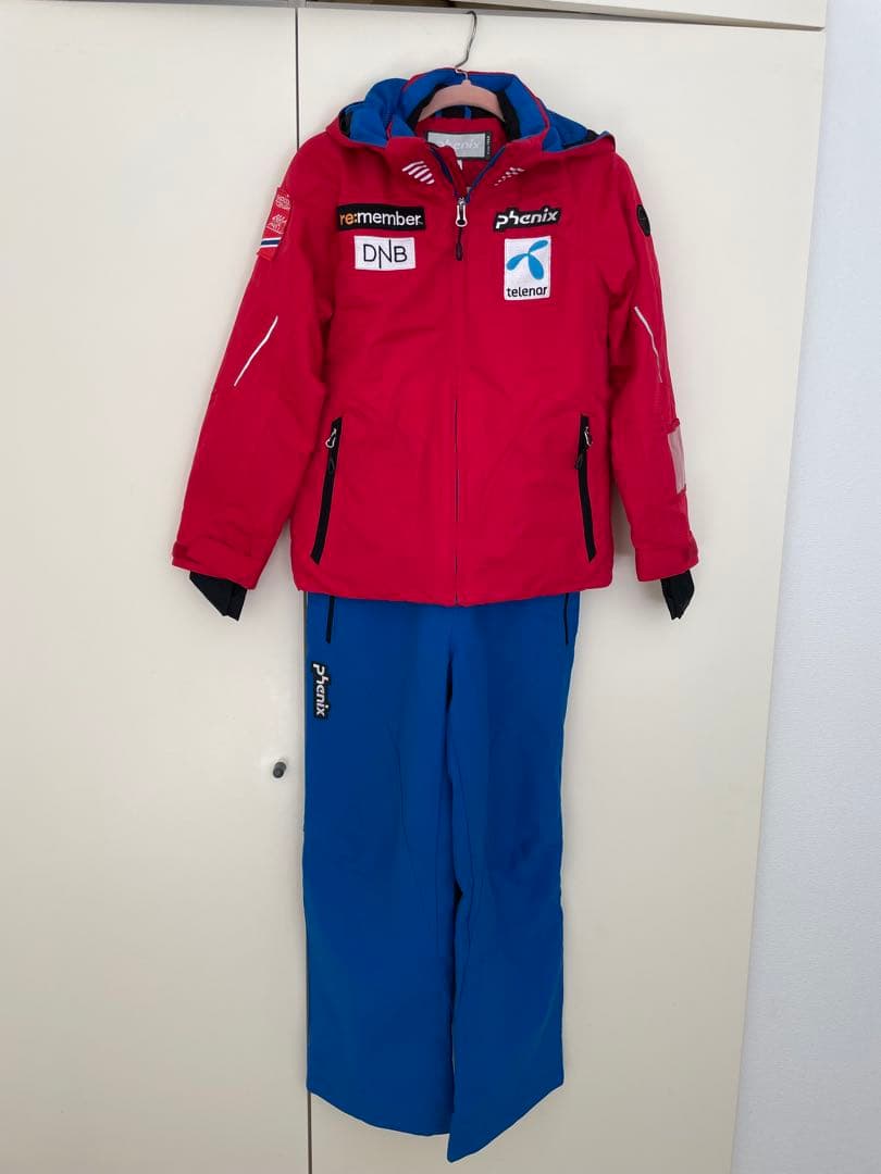 Phenix 子ども用スキーウェア 赤/青